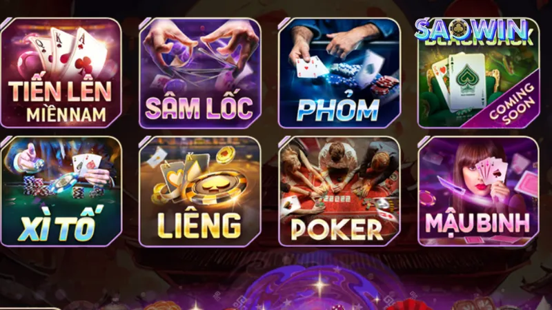 Giới thiệu sơ lược về sảnh game bài Saowin
